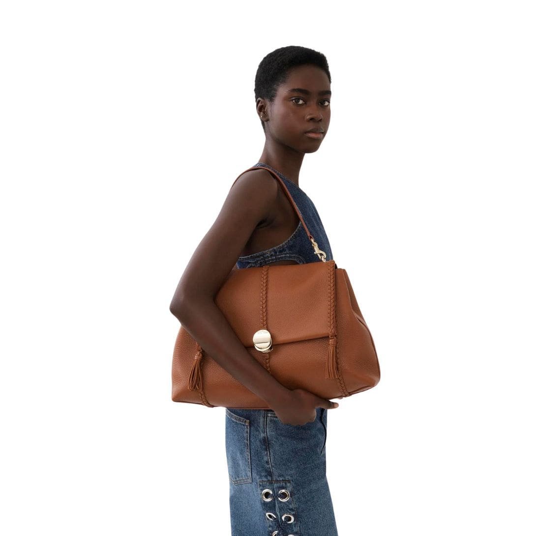 CHLOE PENELOPE LARGE SOFT SHOULDER BAG CARAMEL - Image 6