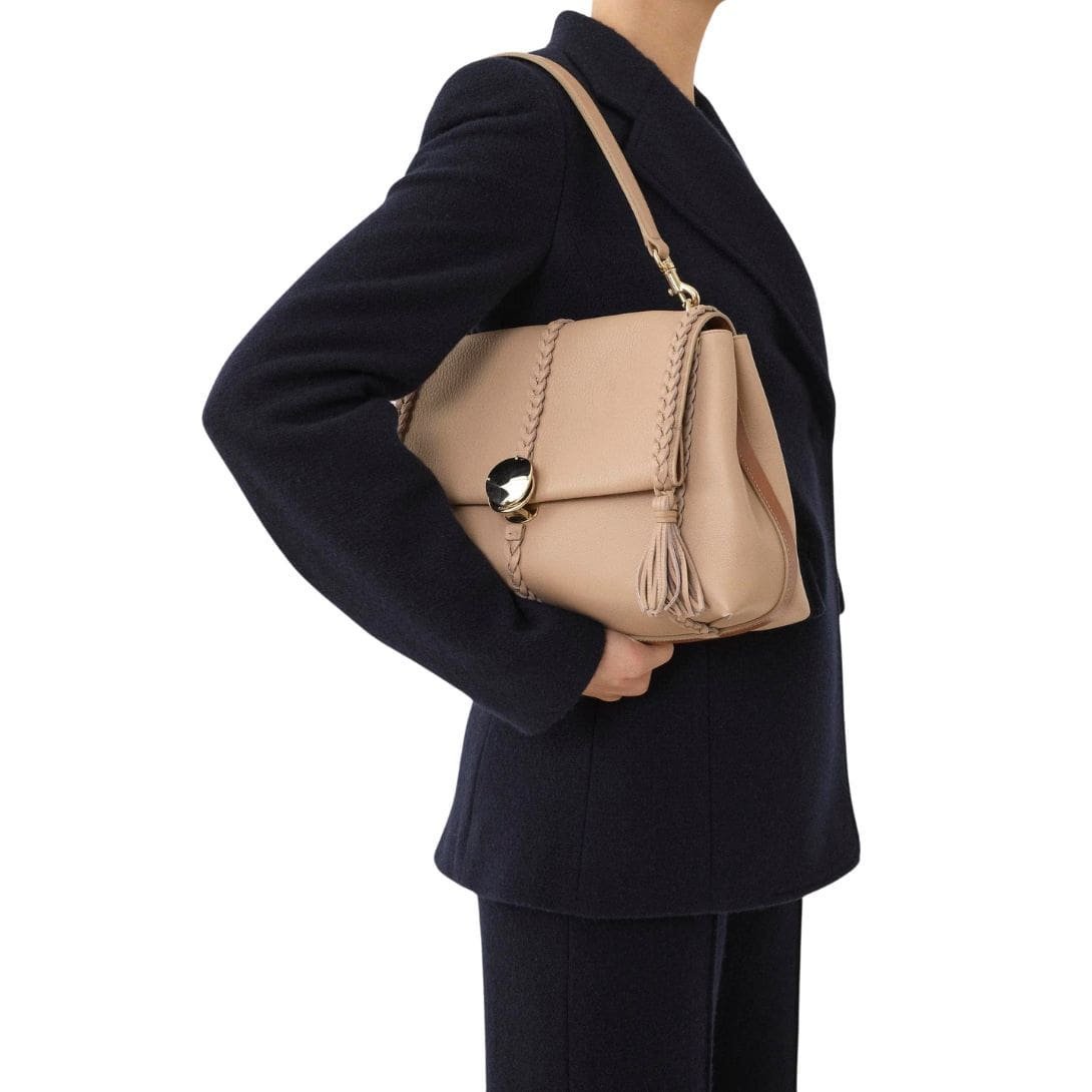 CHLOE PENELOPE MEDIUM SOFT SHOULDER BAG NOMAD BEIGE - Image 7