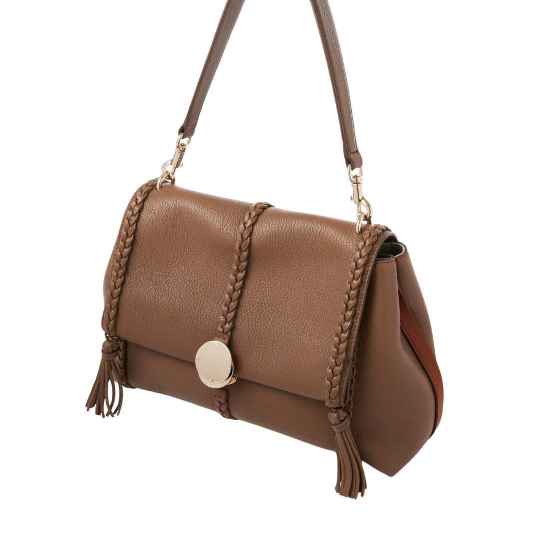 CHLOE PENELOPE MEDIUM SOFT SHOULDER BAG DARK NUT - Image 8