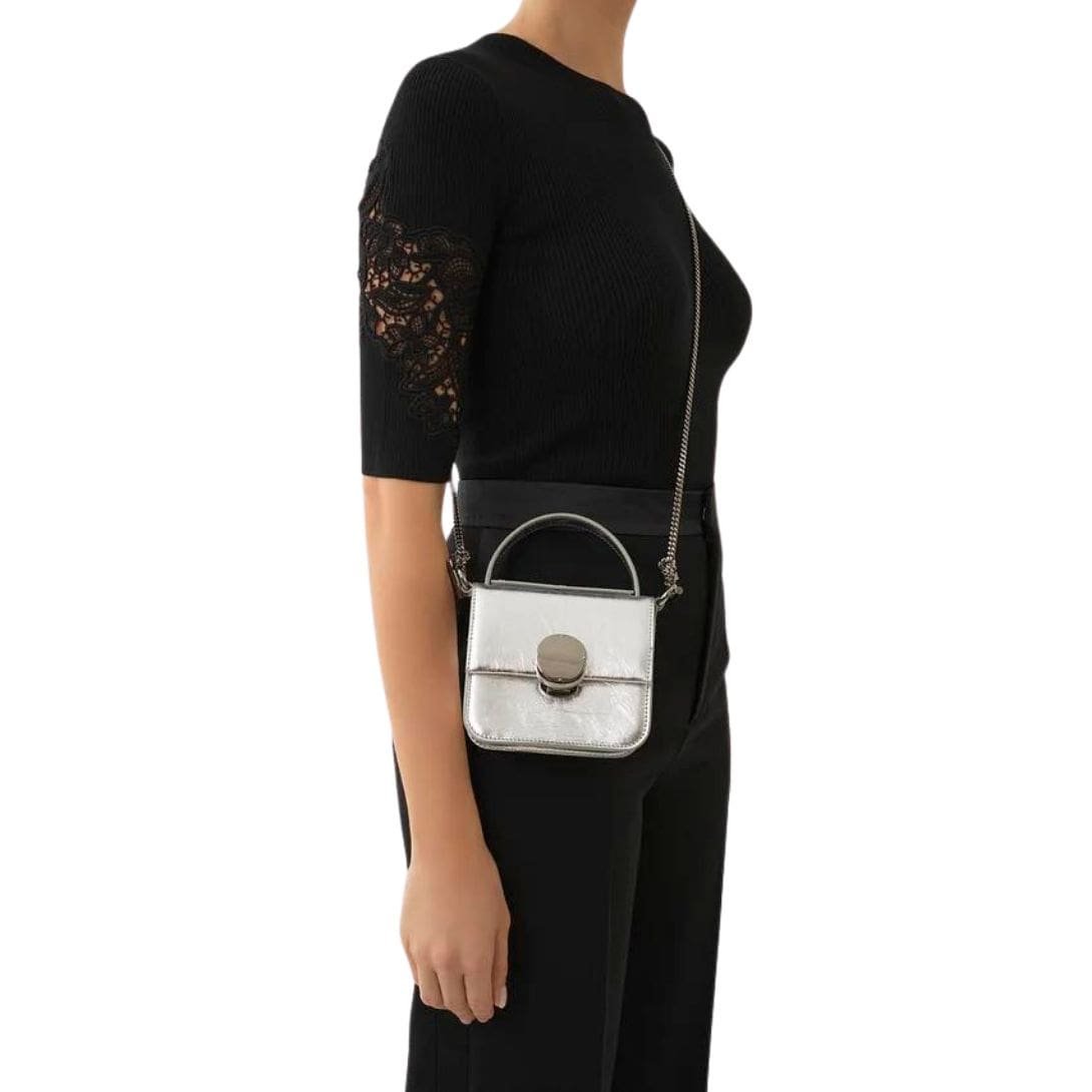 CHLOE PENELOPE MICRO FLAP BAG SILVER - Image 2