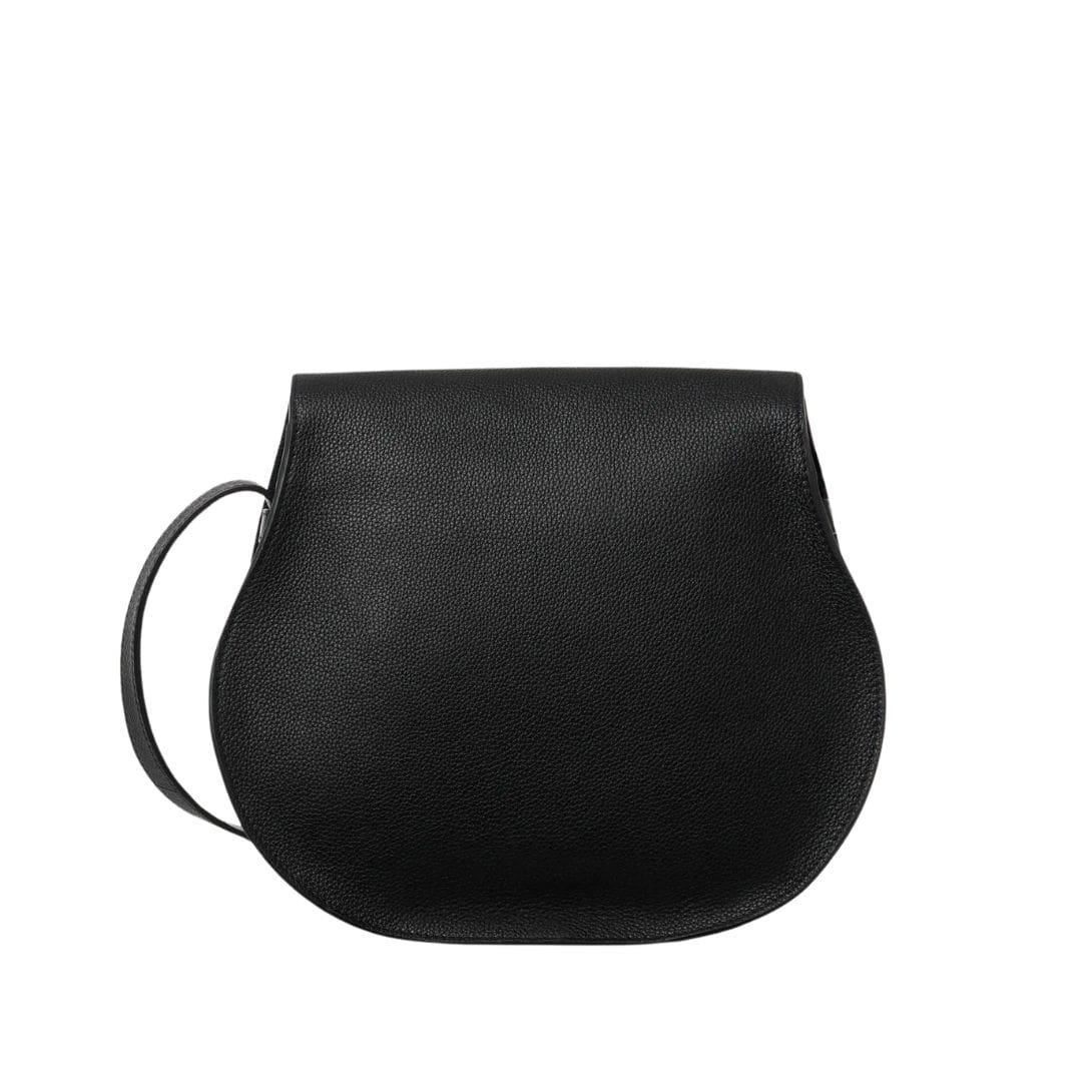 CHLOE MARCIE MEDIUM SADDLE BAG BLACK - Image 5