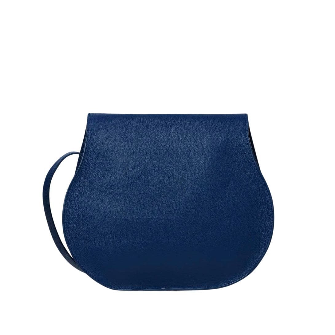 CHLOE MARCIE MEDIUM SADDLE BAG DEEP DENIM - Image 5