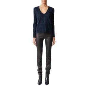 STOULS STRETCH LEATHER PANTS STRAIGHT LEGGINGS