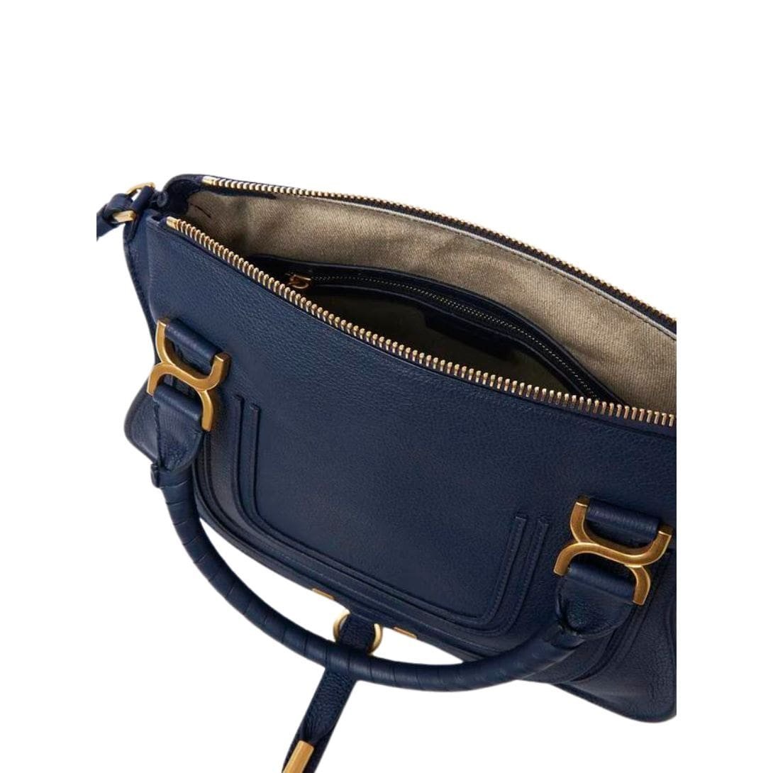 CHLOE MARCIE DOUBLE CARRY BAG NAVY - Image 2