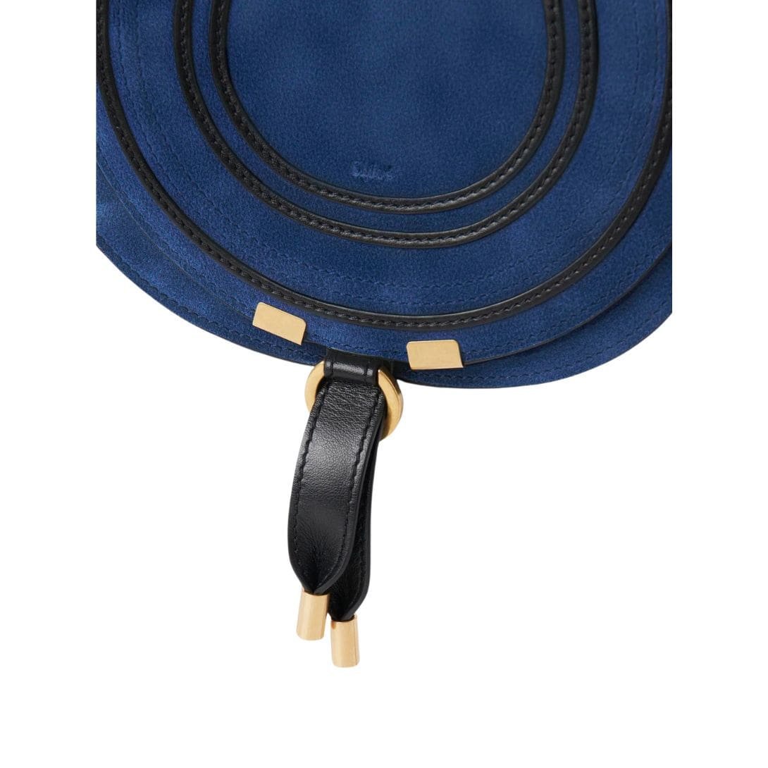 CHLOE MARCIE MEDIUM SADDLE BAG DEEP DENIM - Image 6