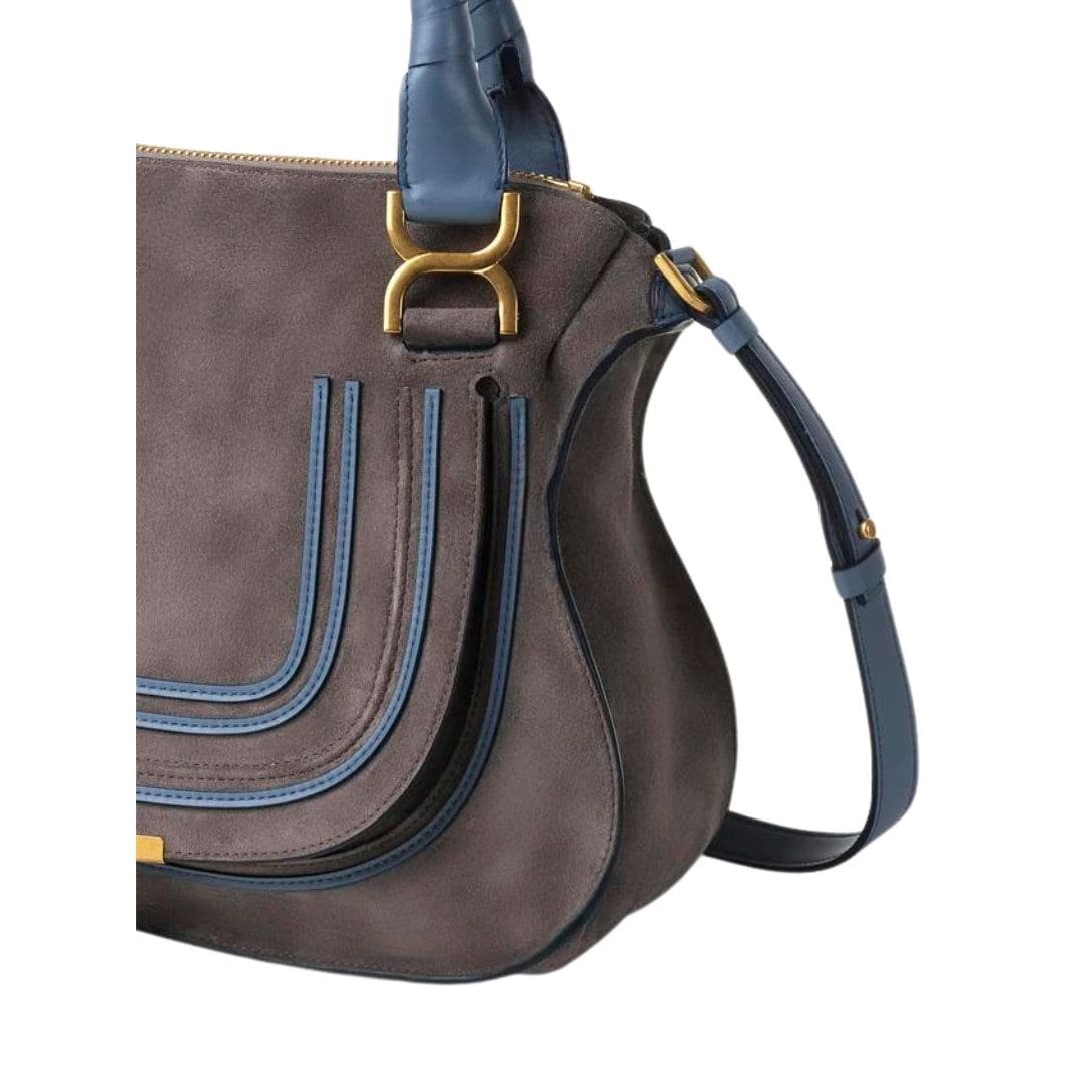 CHLOE MARCIE DOUBLE CARRY BAG CASHMERE GREY - Image 6