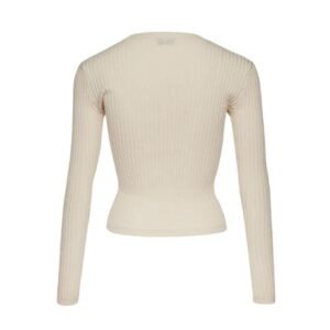 MAGDA BUTRYM CROCHET BRA CARDIGAN IN CREAM