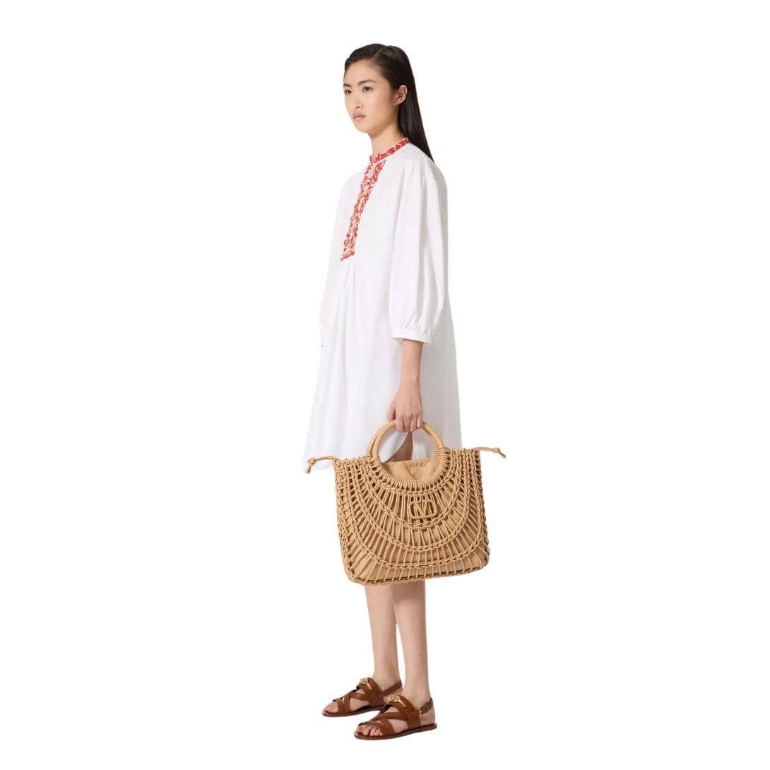 VALENTINO GARAVANI ALLKNOTS WOVEN LEATHER SHOPPER - Image 10