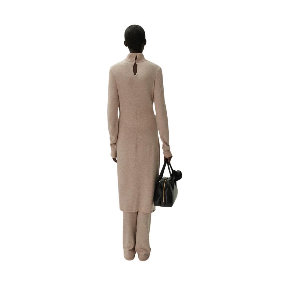 MAGDA BUTRYM FLARED KNITWEAR PANTS IN BEIGE - Image 4