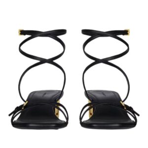 GIVENCHY G CUBE SANDALS IN LEATHER