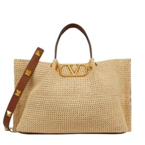 VALENTINO GARAVANI MEDIUM STRAW SUMMER TOTE