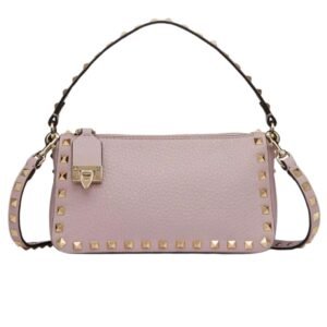 VALENTINO SMALL ROCKSTUD GRAINY CALFSKIN CROSSBODY BAG