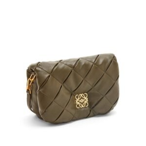 LOEWE GOYA PUFFER MINI BAG IN SHINY LAMBSKIN
