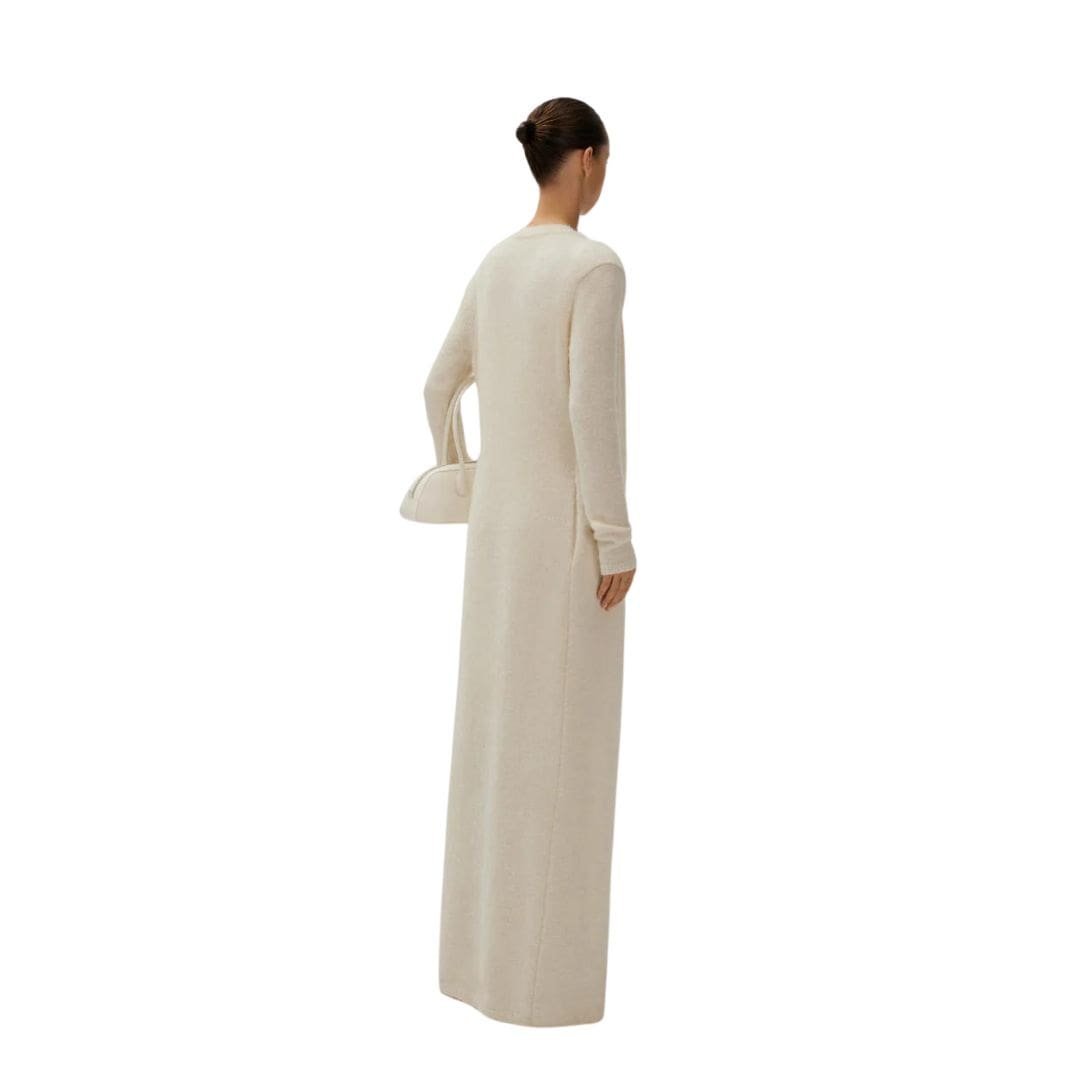 MAGDA BUTRYM MOHAIR BLEND KNIT DUSTER CARDIGAN IN CREAM - Image 4