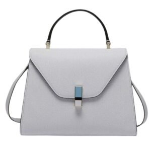 VALEXTRA ISIDE PLEXI TOP HANDLE MEDIUM BAG