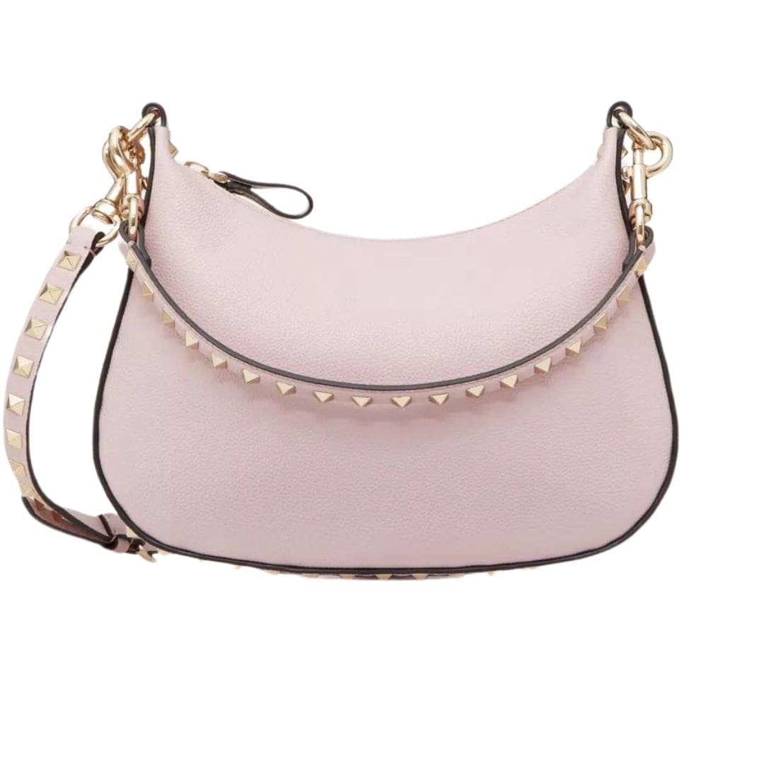 VALENTINO SMALL ROCKSTUD HOBO BAG IN GRAINY CALFSKIN - Image 2