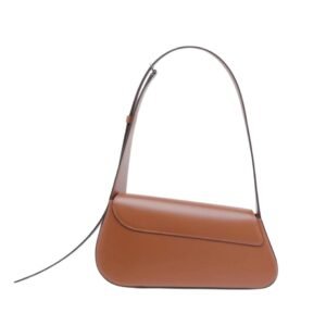 SANTONI BROWN LEATHER THEPLUTO BAG