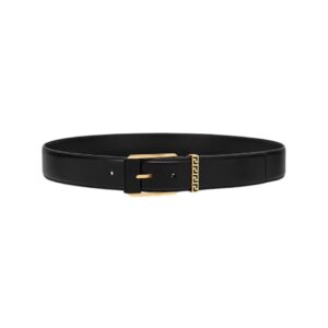 VERSACE GRECA LEATHER BELT 4 CM