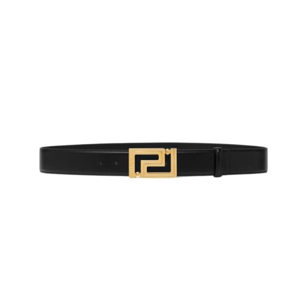 VERSACE GRECA LEATHER BELT 4 CM