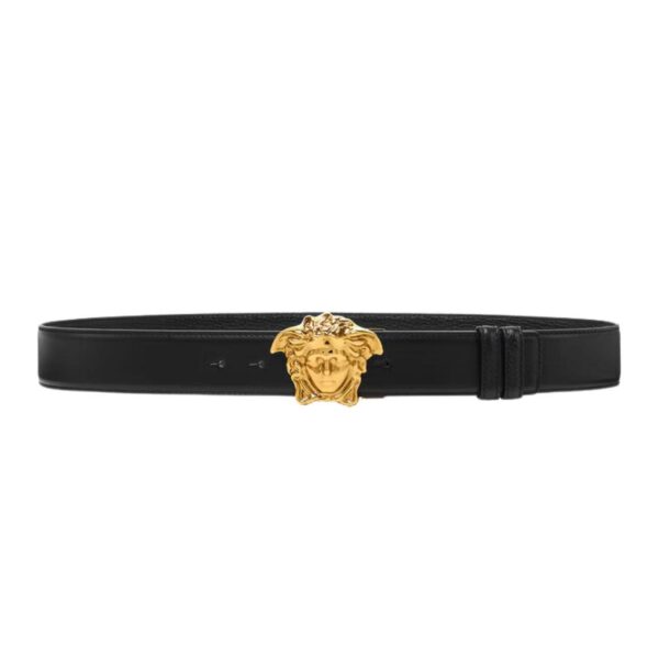 VERSACE LA MEDUSA REVERSIBLE LEATHER BELT 4 cm