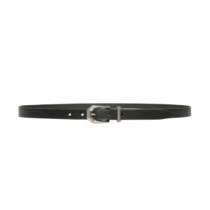 BALLY PRISMA 20MM BELT IN BLACK LEATHER