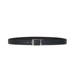 BALLY SHIFFIE 35MM REVERSIBLE AND ADJUSTABLE BELT IN NAVY BLUE AND BLACK LEATHER