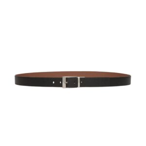 BALLY SHIFFIE 35MM REVERSIBLE AND ADJUSTABLE BELT IN BLACK AND BROWN LEATHER