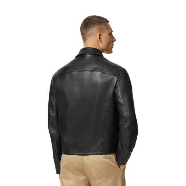 VERSACE BLOUSON LEATHER JACKET - Image 4