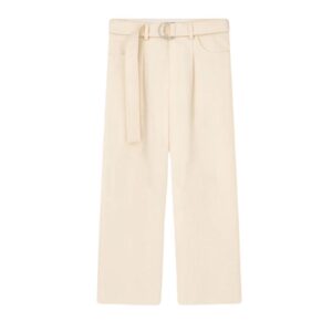 NANUSHKA FERRE BELTED STRUCTURED TWILL PANTS