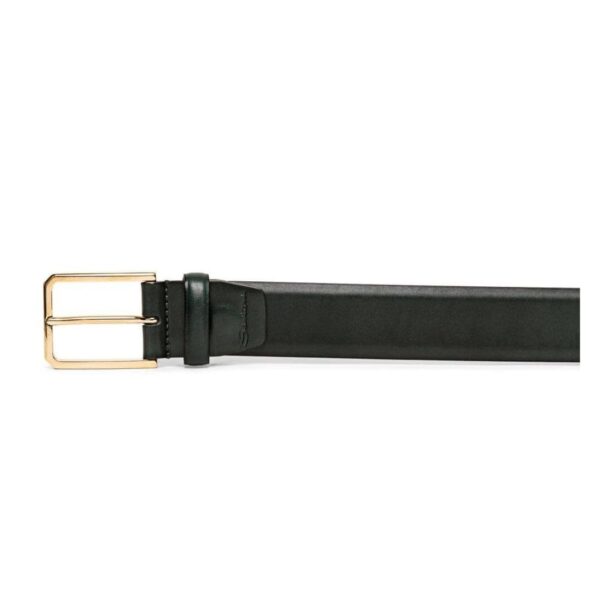 SANTONI MEN’S GREEN LEATHER ADJUSTABLE BELT - Image 3