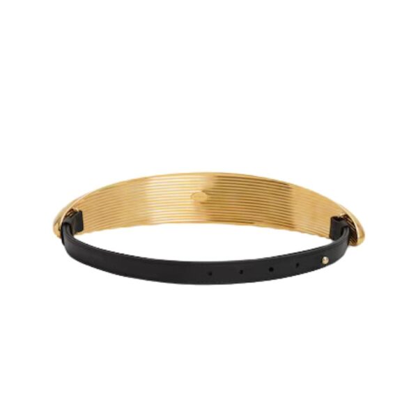 ALAIA BUMPER JEWEL BELT IN BRASS AND LEATHER - Image 2