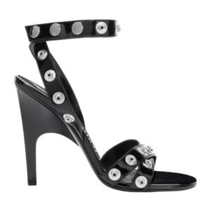 THE ATTICO ”COSMO” BLACK ANKLE STRAP SANDAL