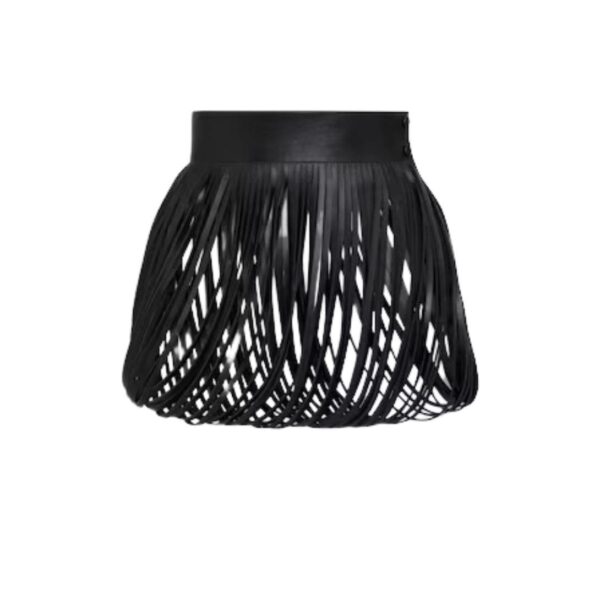 ALAIA FRINGED LEATHER BELT