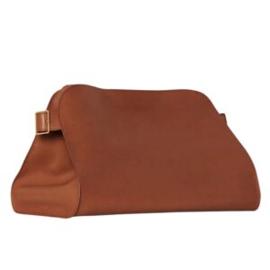 THE ROW MARGAUX EW CLUTCH IN LEATHER