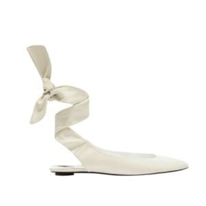 THE ATTICO ”CLOE” WHITE BALLERINA