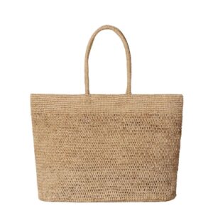 THE ROW OREGON BAG IN RAFFIA