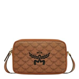 MCM HIMMEL CROSSBODY IN LAURETOS COGNAC