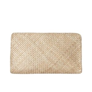 THE ROW REMI CLUTCH IN STRAW