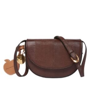 STELLA MCCARTNEY FRAYME SCALE-EMBOSSED SHOULDER BAG