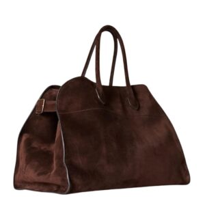 THE ROW SOFT MARGAUX 15 BAG IN SUEDE