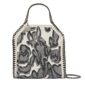 STELLA MCCARTNEY FALABELLA MOTH PRINT TINY TOTE BAG