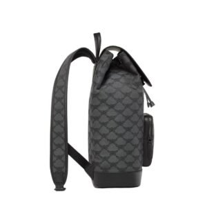 MCM HIMMEL DRAWSTRING BACKPACK IN LAURETOS JACQUARD GREY