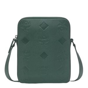 MCM KLASSIK CROSSBODY IN MAXI MONOGRAM LEATHER GREEN