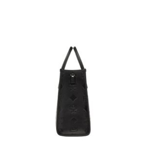 MCM MÜNCHEN TOTE IN MAXI MONOGRAM LEATHER BLACK