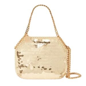 STELLA MCCARTNEY FALABELLA OVERSIZED SEQUIN MINI TOTE BAG