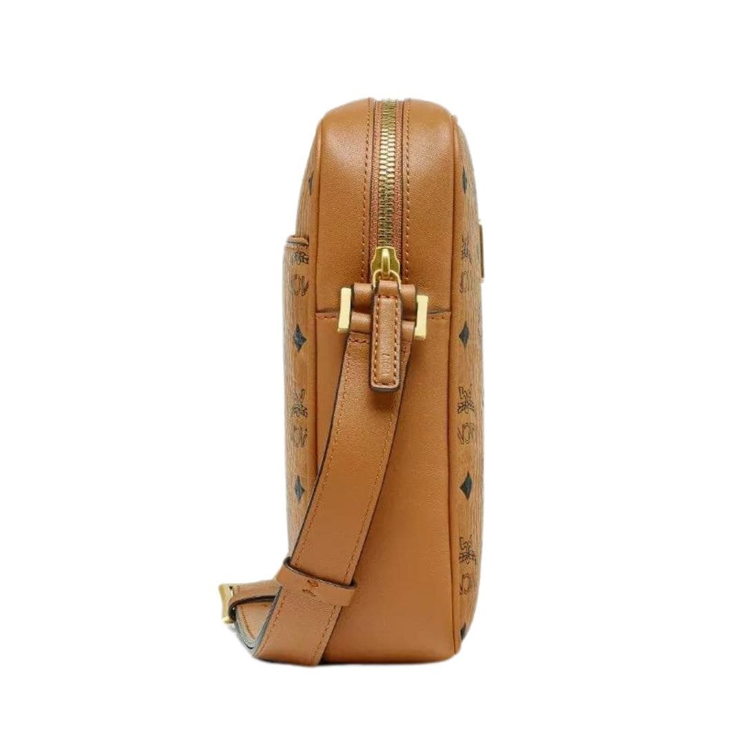 MCM KLASSIK CROSSBODY IN VISETOS COGNAC - Image 2