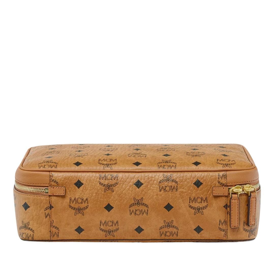 MCM SMALL OTTOMAR TRAVEL CASE IN VISETOS COGNAC - Image 4