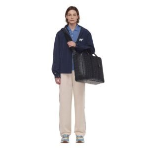 MCM OTTOMAR SUITCASE IN VISETOS BLACK