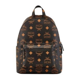 MCM STARK BACKPACK IN MAXI VISETOS BLACK