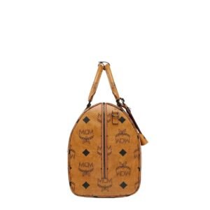 MCM OTTOMAR WEEKENDER BAG IN MAXI VISETOS COGNAC